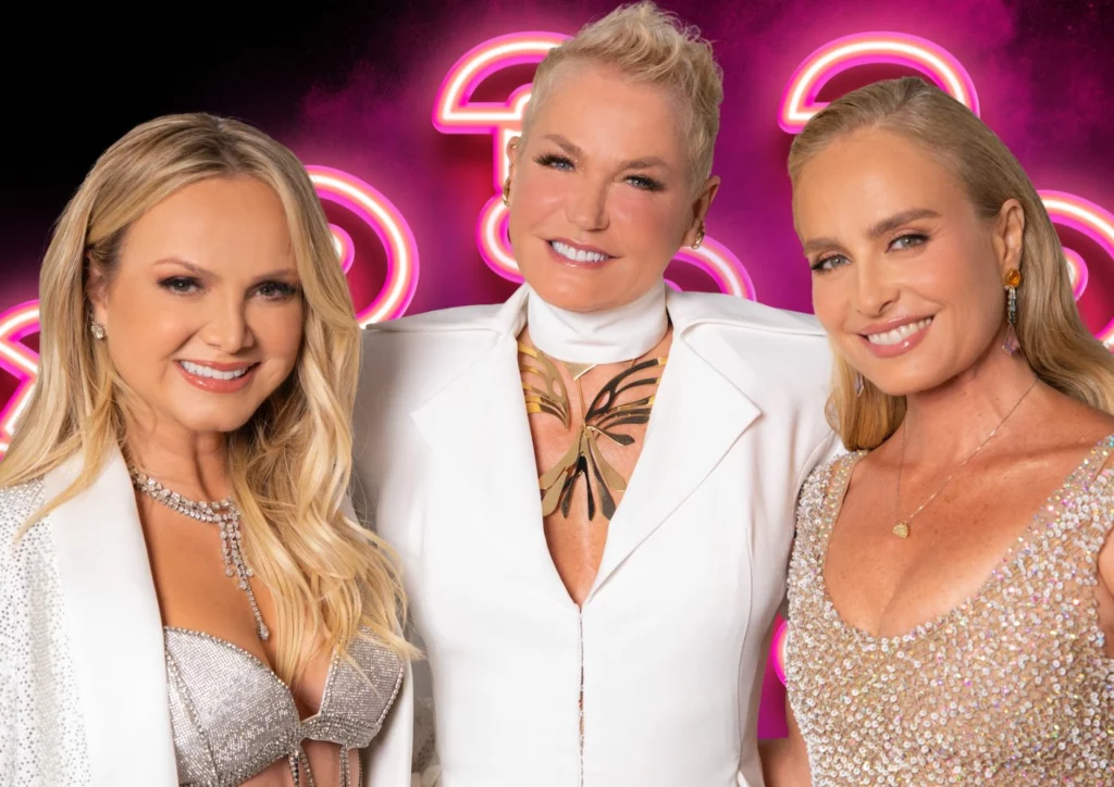 Eliana, Xuxa e Angélica nos bastidores da Globo  - Divulgação/TV Globo 