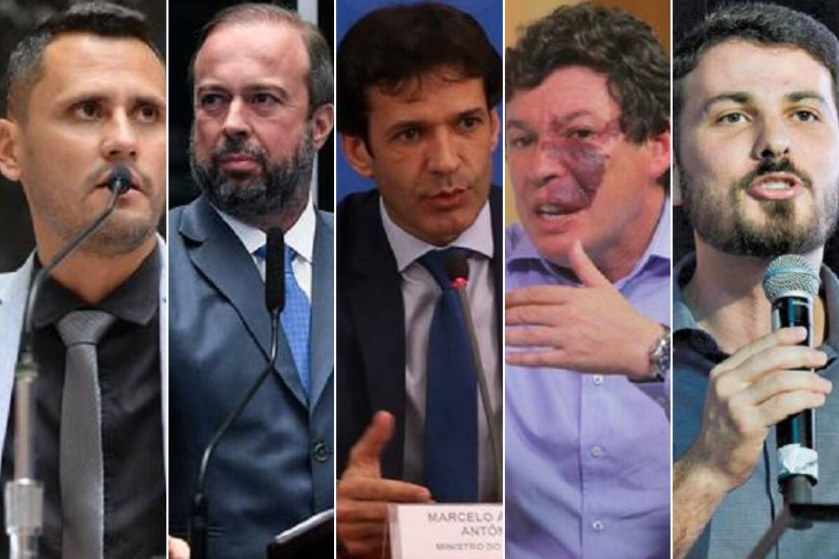 Cleitinho Azevedo (PSC), Reginaldo Lopes (PT), Alexandre Silveira (PSD), Marcelo Álvaro Antônio (PL) e Marcelo Aro (PP) vão disputar vaga no Senado por Minas