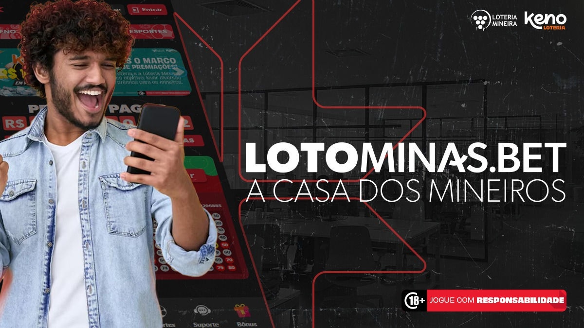 Lotominas.bet é primeira plataforma de apostas esportivas e jogos de sorte 100 % regulamentada pela Loteria do Estado de Minas Gerais