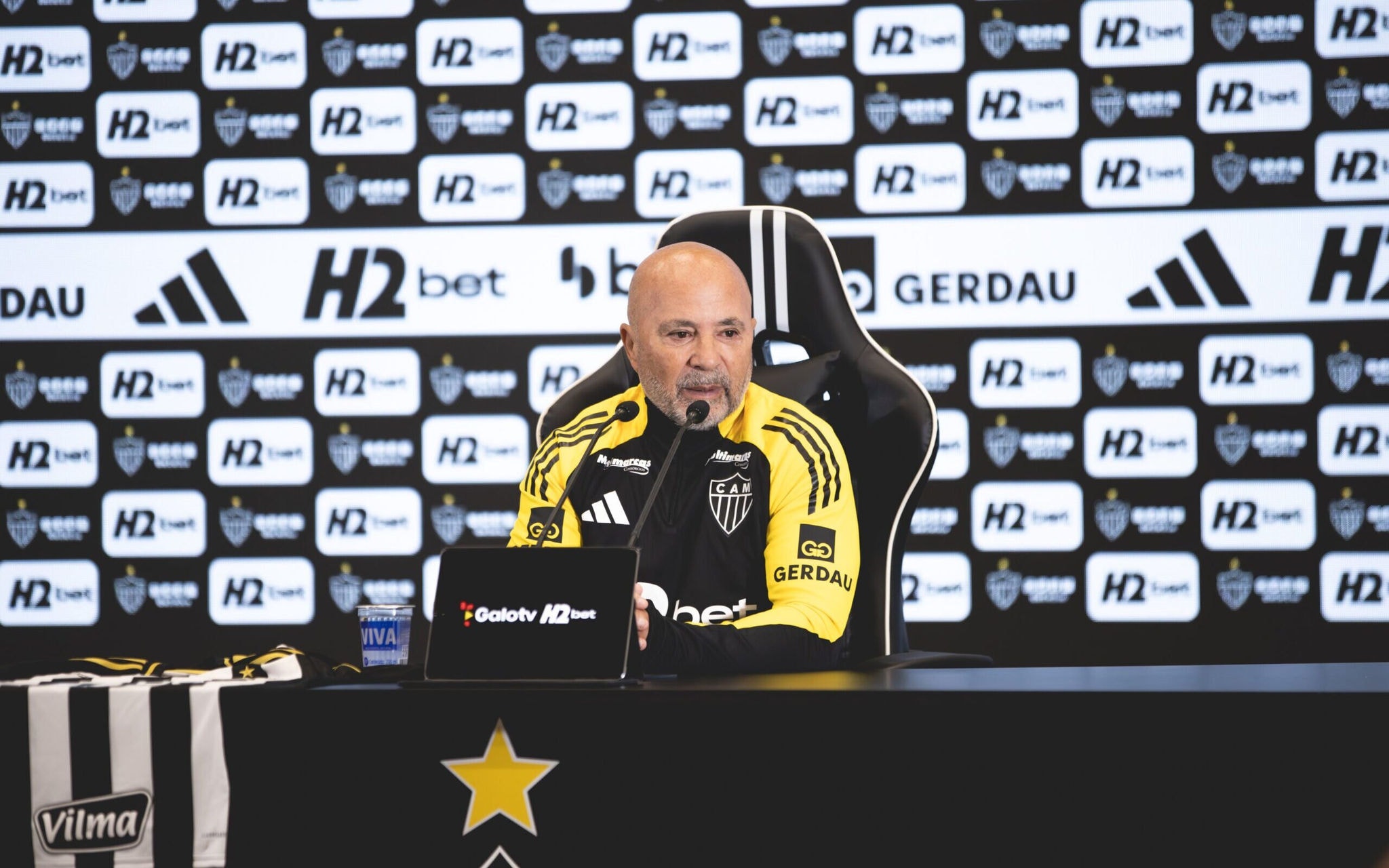 Jorge Sampaoli é o novo técnico do Atlético-MG (Foto: Pedro Souza/Atlético)