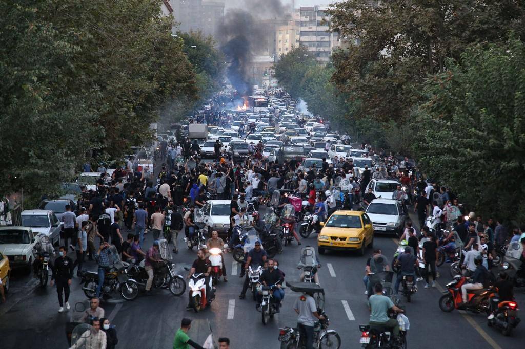 protesto no Irã