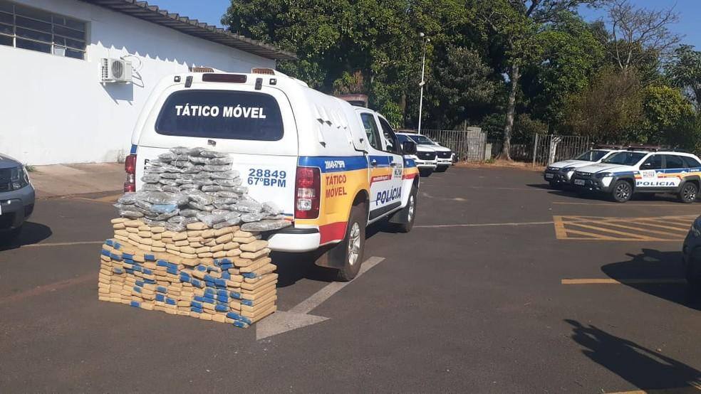 Droga apreendida pela Polícia Militar