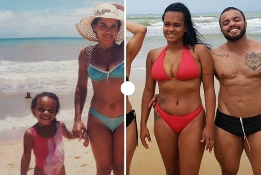 Foto de família que mostra 'antes e depois' de homem trans viraliza no Facebook 