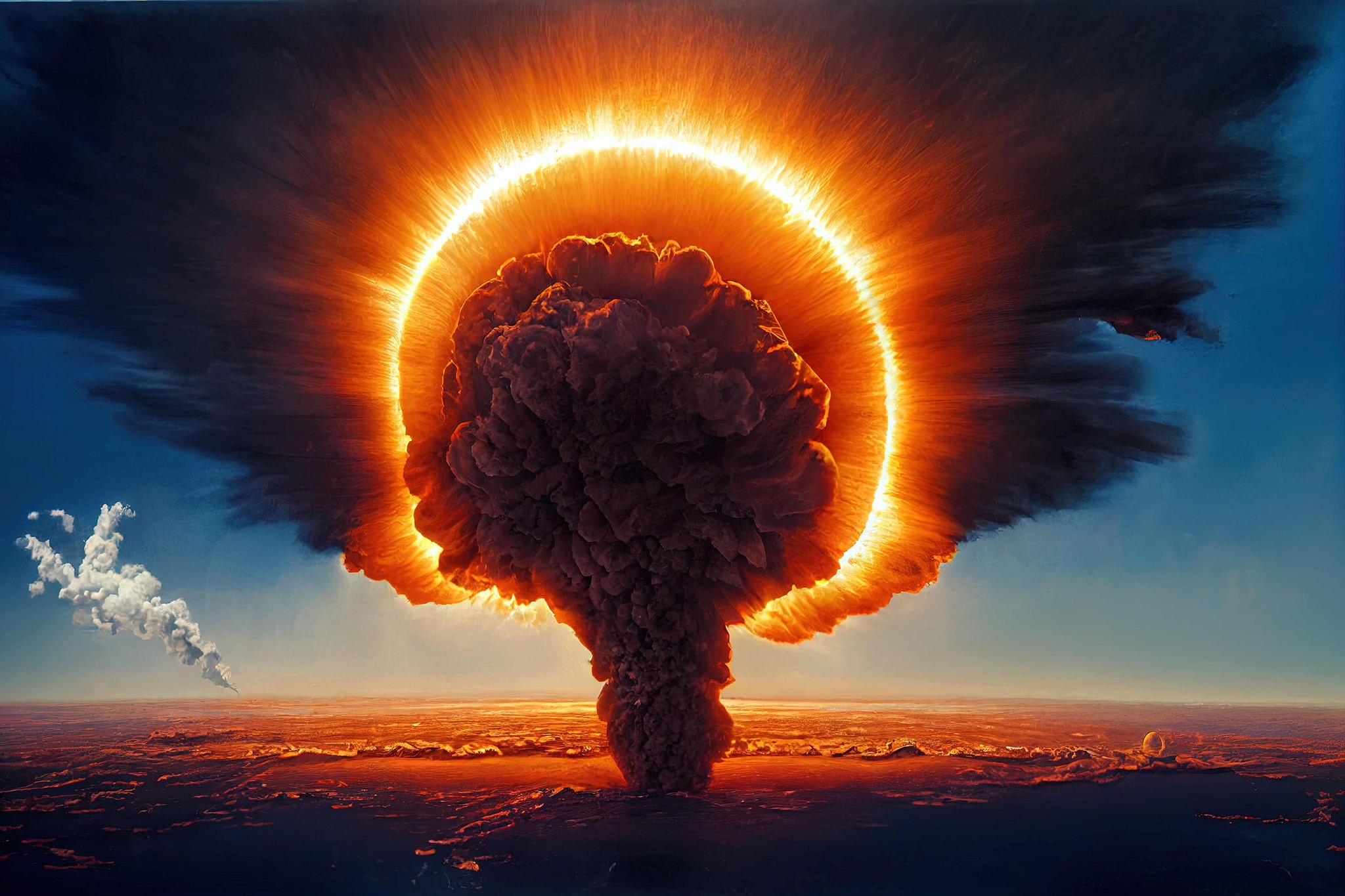 explosão bomba atômica