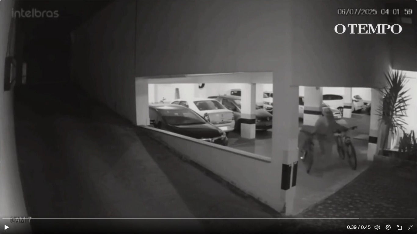 Vídeo mostra dupla furtando bicicletas 