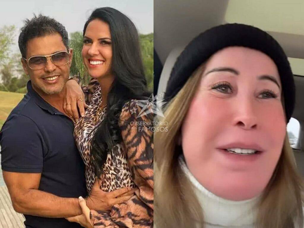 Zezé Di Camargo, Graciele Lacerda e Zilu Godoi 