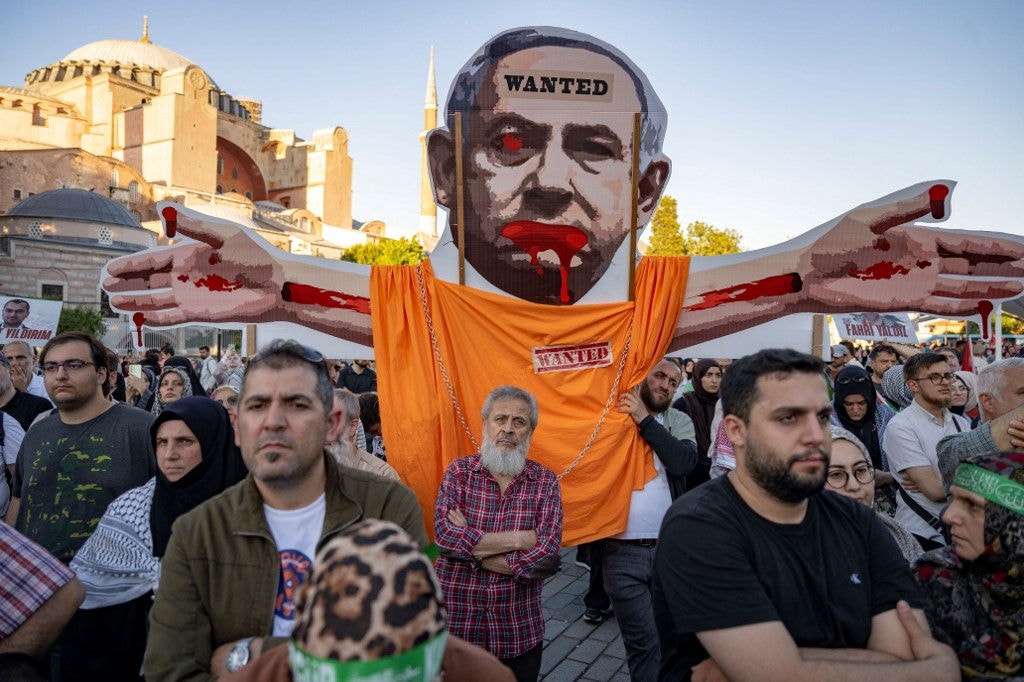 Palestinos têm feito protestos contra Benjamin Netanyahu