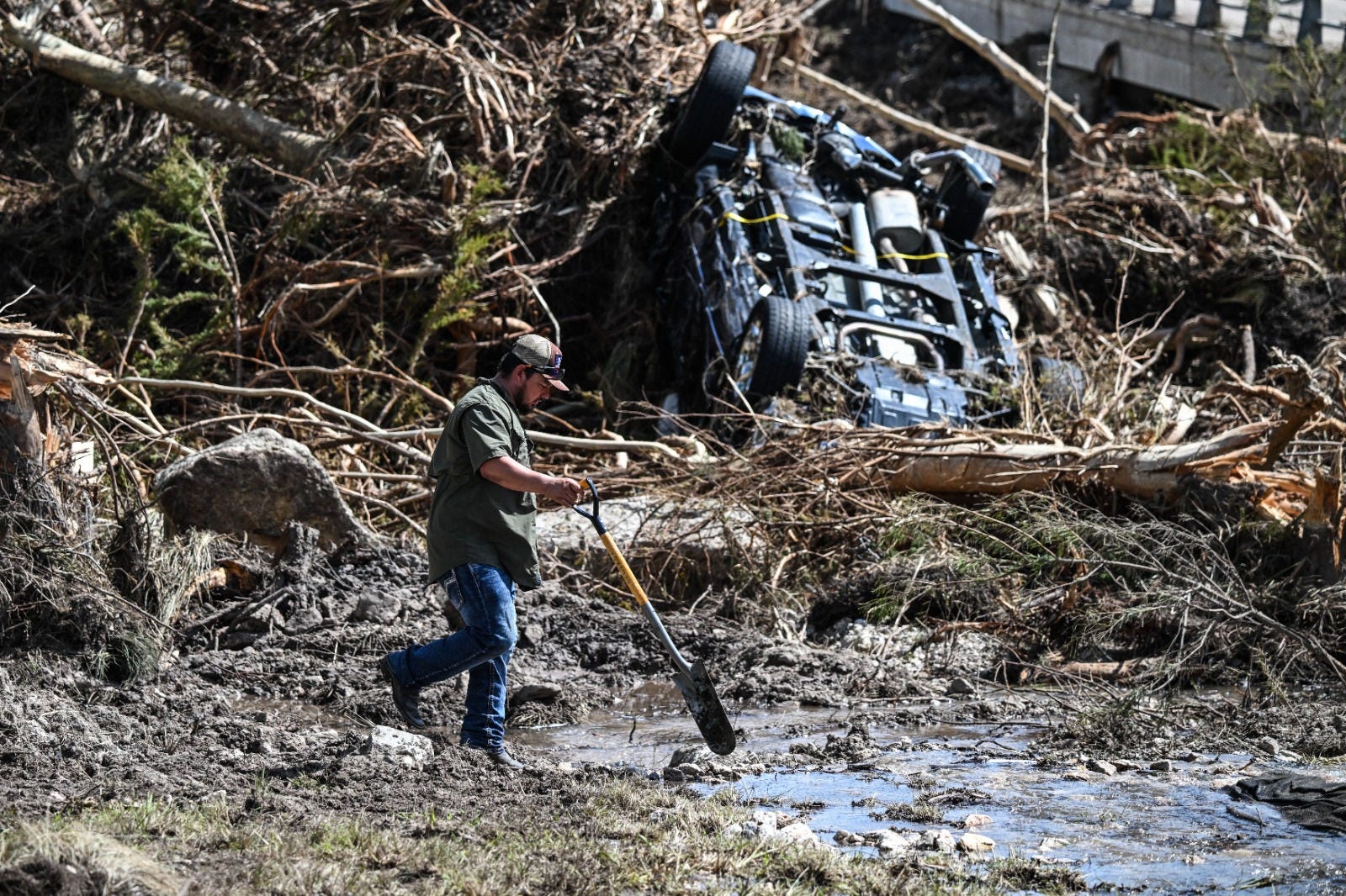 Inundação causou destruição no Texas