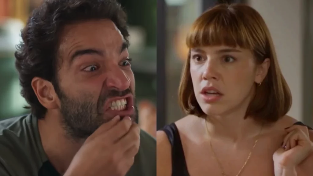 Afonso (Humberto Carrão) e Solange (Alice Wegmann) de Vale Tudo