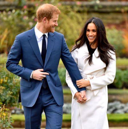 O duque a  duquesa de Sussex, Harry e Megan Markle