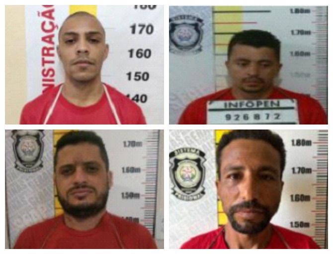 Os quatro homens foram presos em locais diferentes 