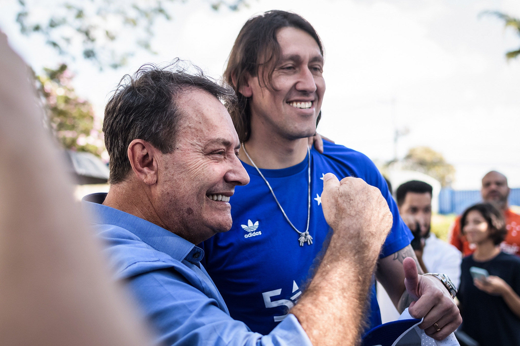 Pedro Lourenço recebeu Cássio com a torcida na Toca da Raposa II