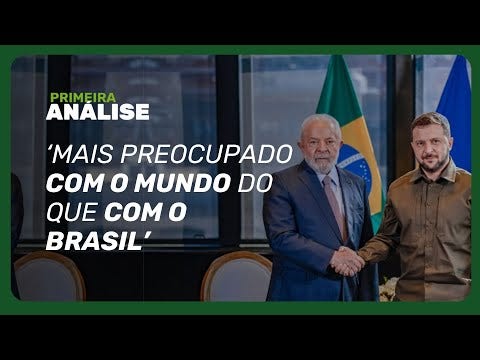 O presidente Luiz Inácio Lula da Silva se reúne nesta terça-feira com o presidente da Ucrânia