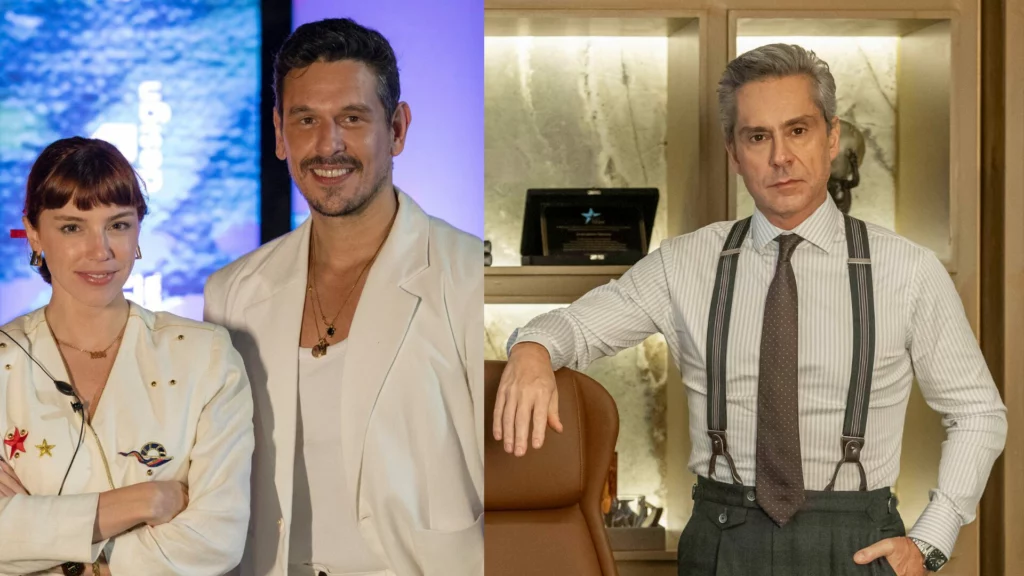 Renato (João Vicente) e Marco Aurélio (Alexandre Nero)