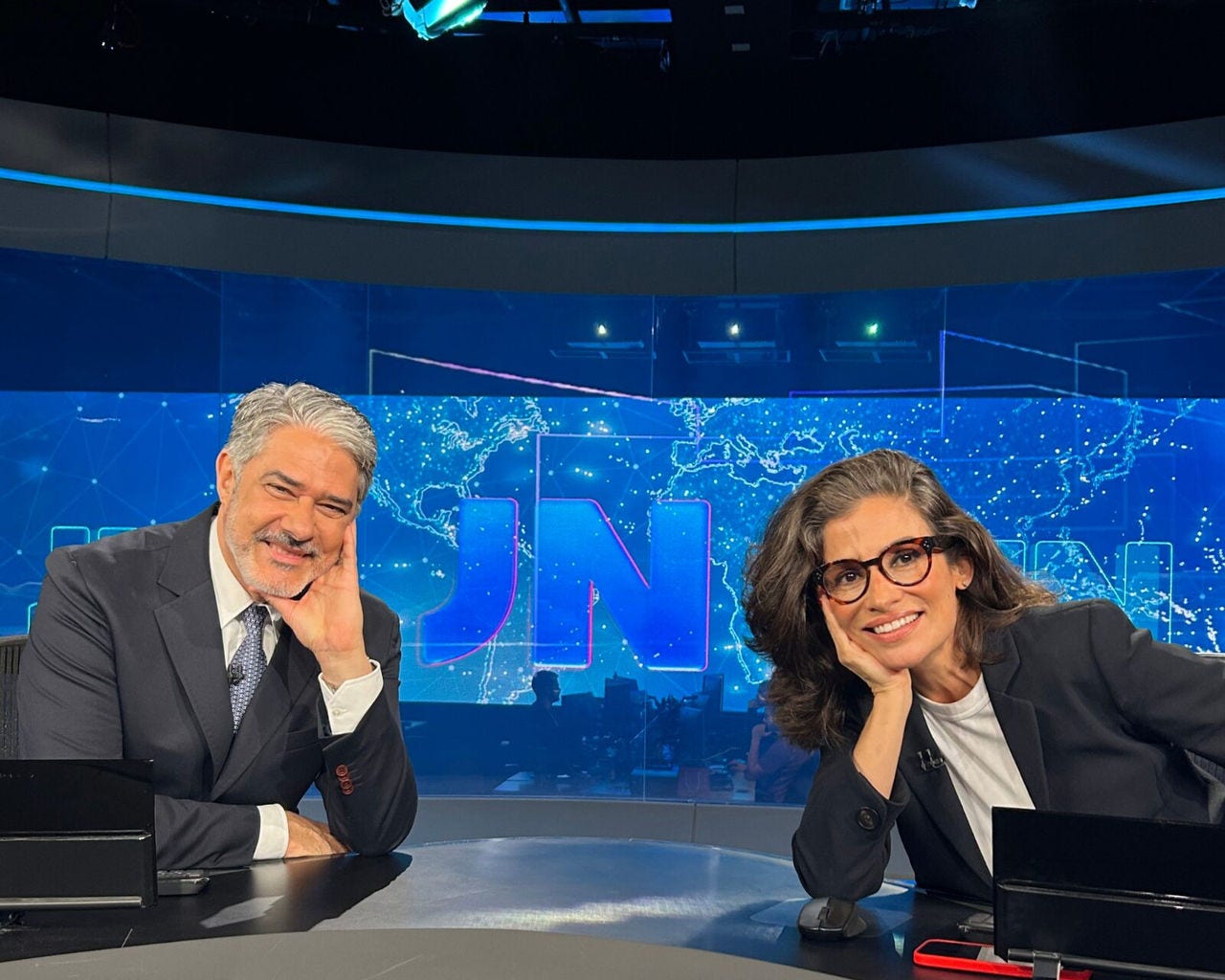 William Bonner e Renata Vasconcelos