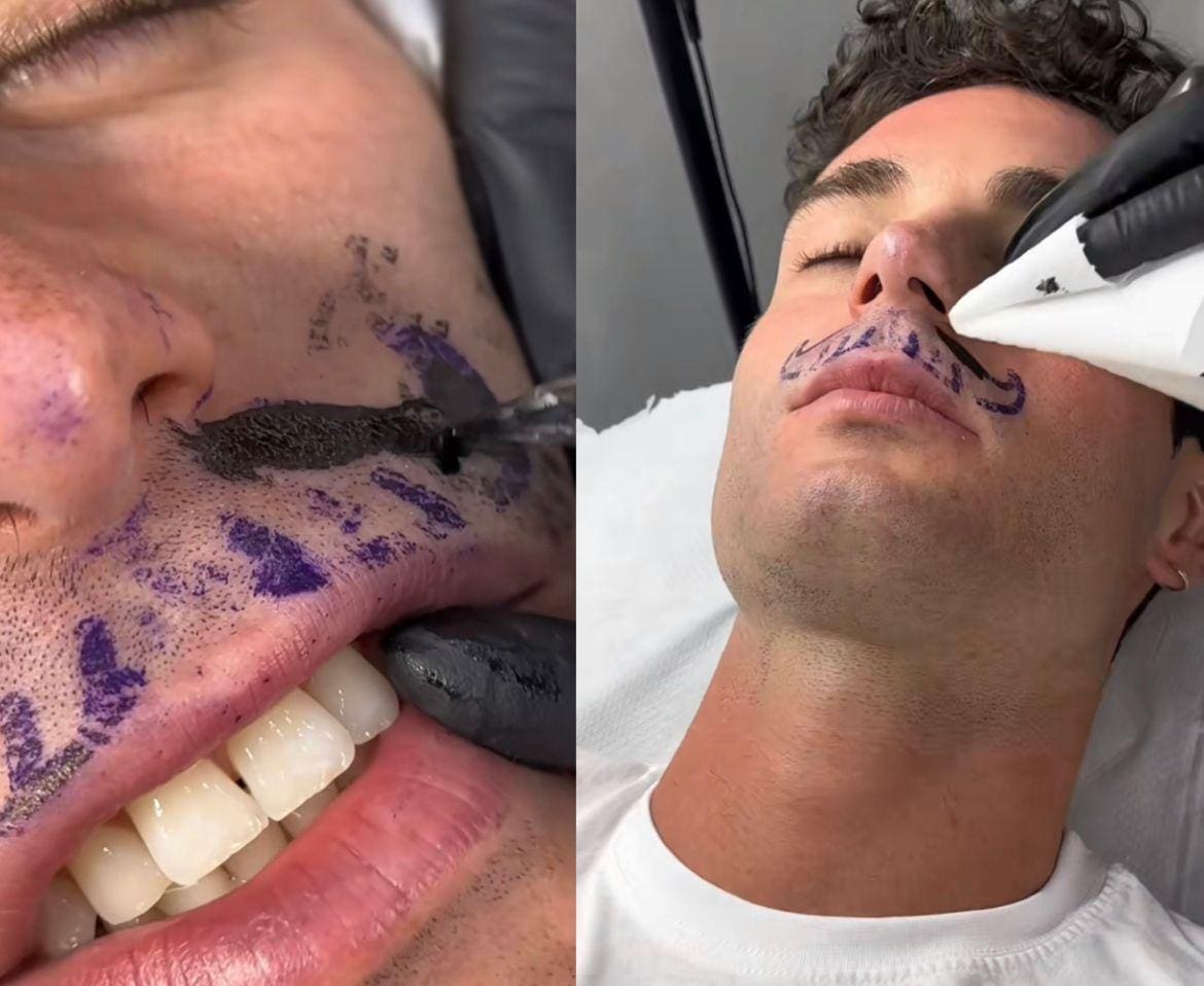 Bigode tatuagem