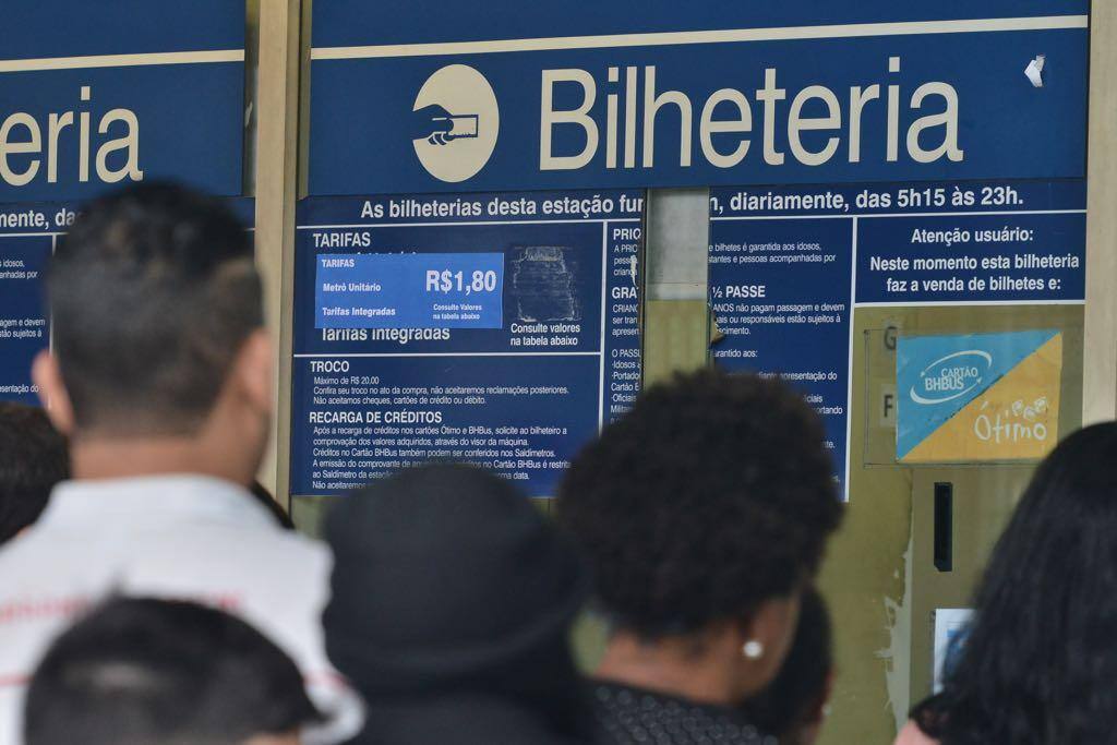 Passagem do metrô de BH volta a custar R$ 1,80