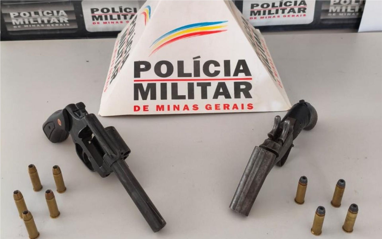Armas apreendidas pela corporação 