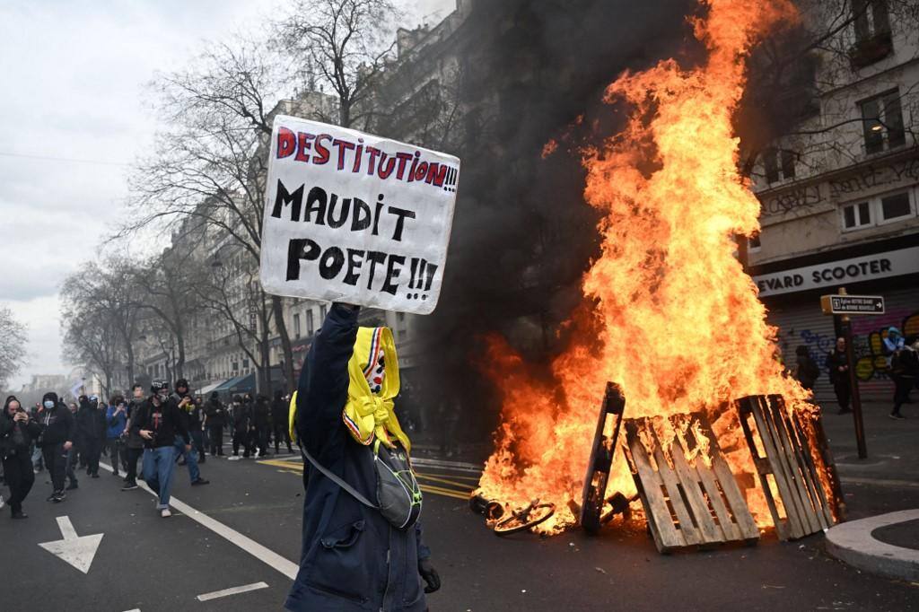 protestos em Paris