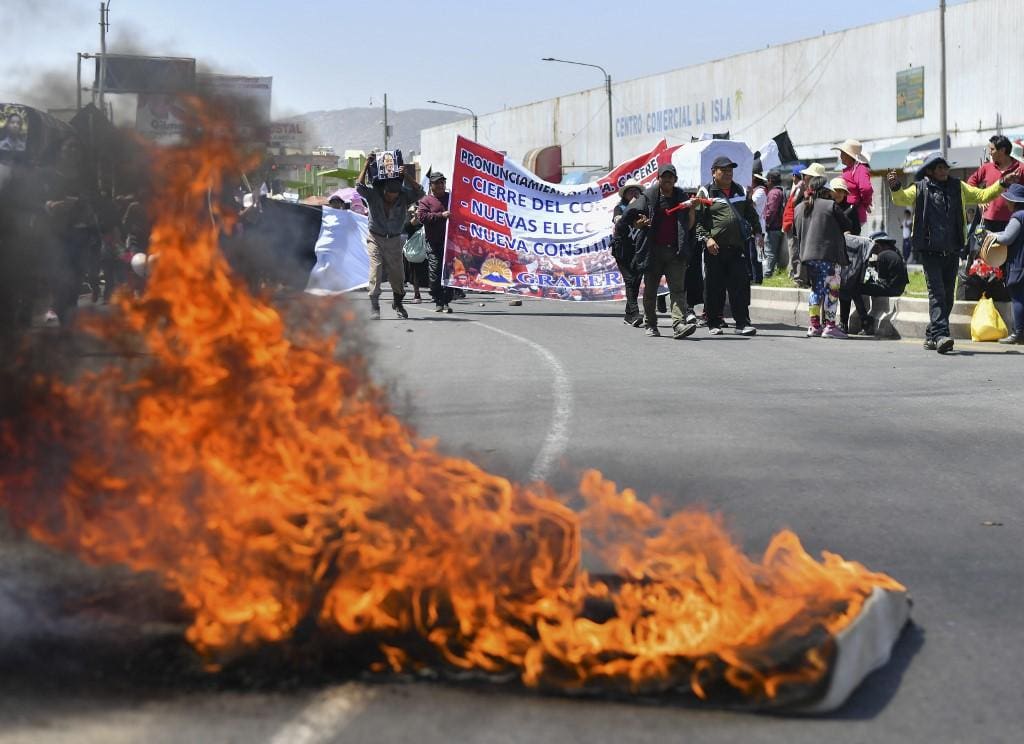 Apoiadores de Pedro Castillo fazem protestos em diferentes partes do Peru