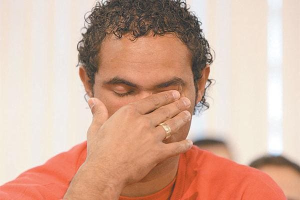 Bruno  cumpre pena de 20 anos de prisão em regime fechado, no presídio de Varginha,