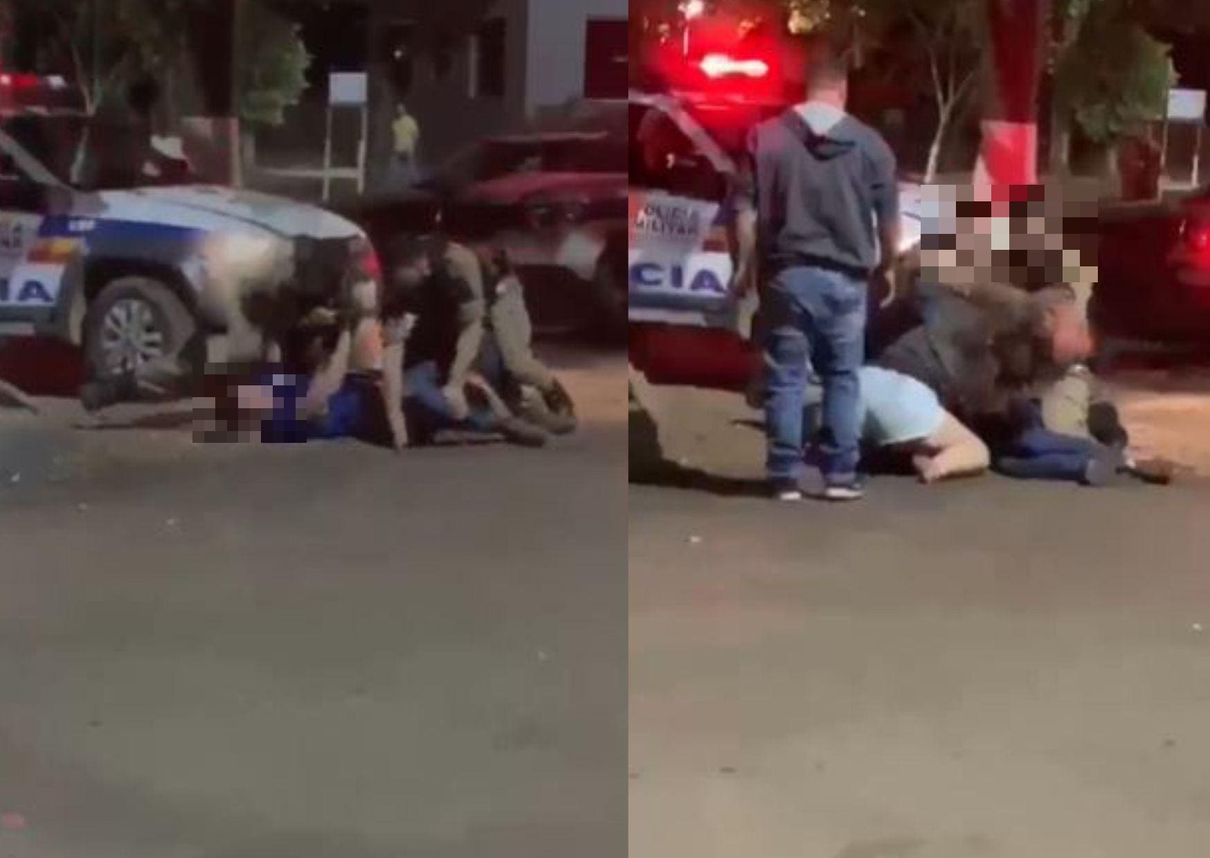 Policiais agridem homem em Paineiras