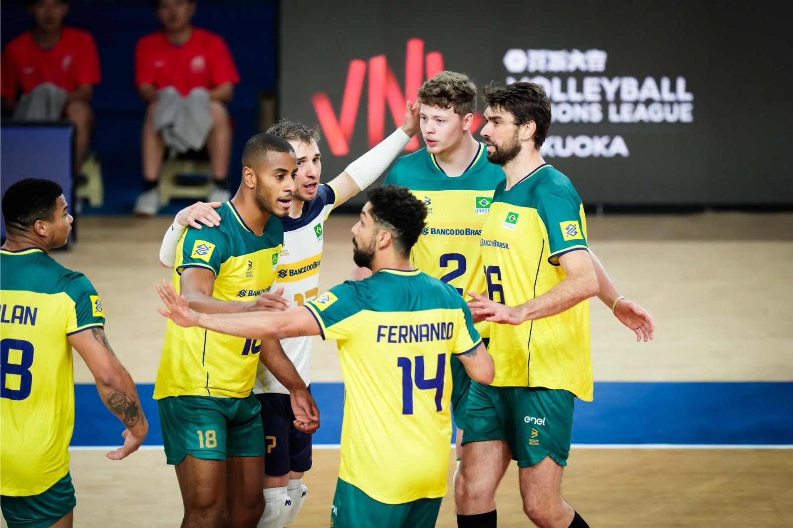 A seleção volta às quadras após a vitória por 3 sets a 0 contra a Alemanha