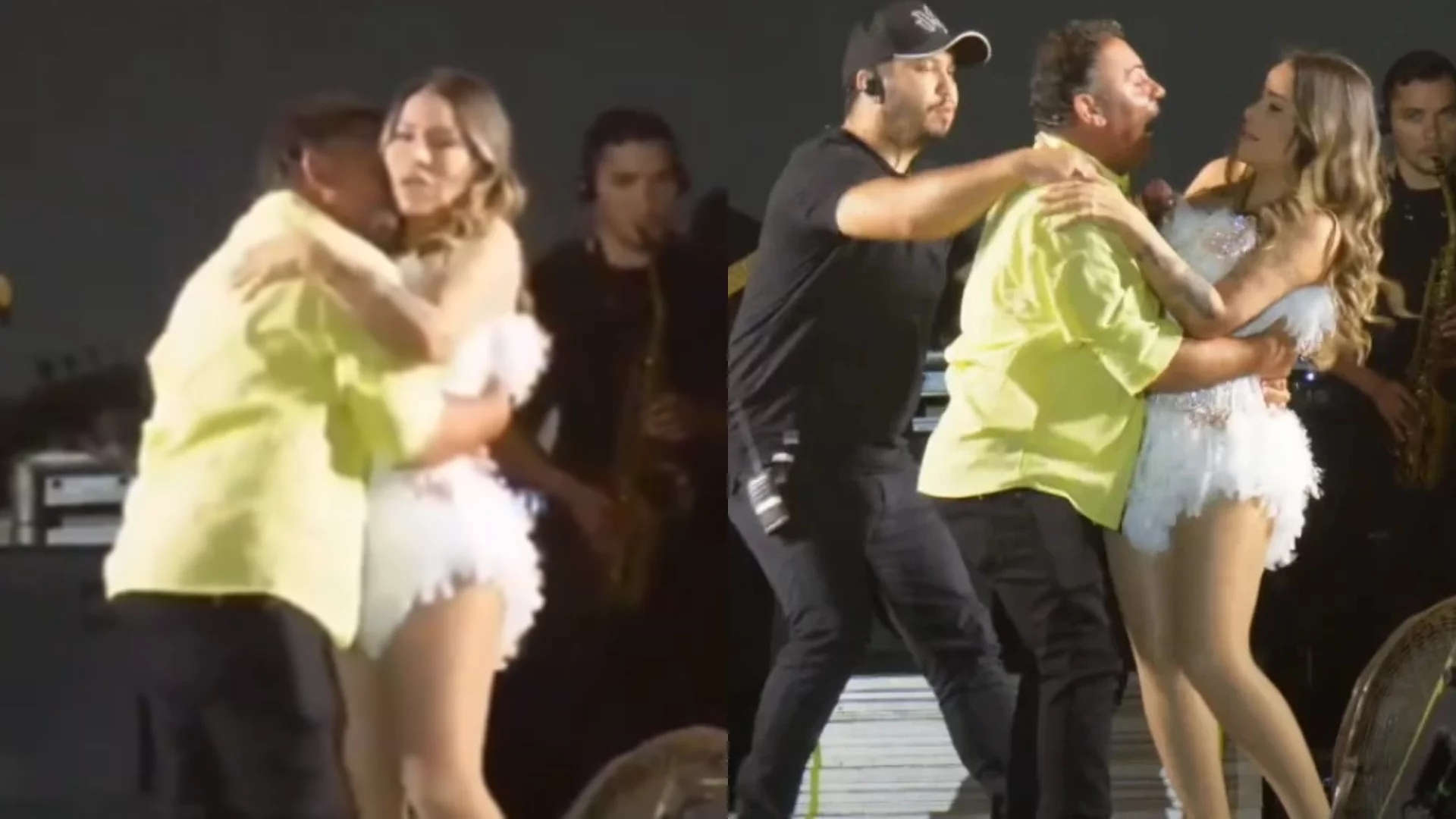 Walkyria Santos levou um tombo durante um show em São Bento