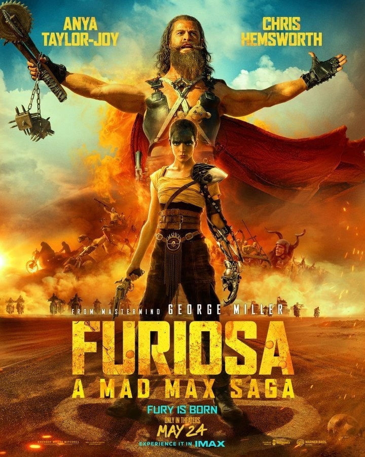 Furiosa: Novo Mad Max é aclamado em reações iniciais
