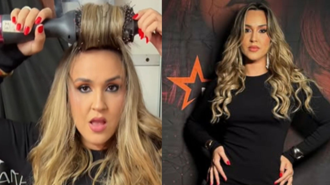 Escova modeladora pega fogo em cabelo de cantora de forró
