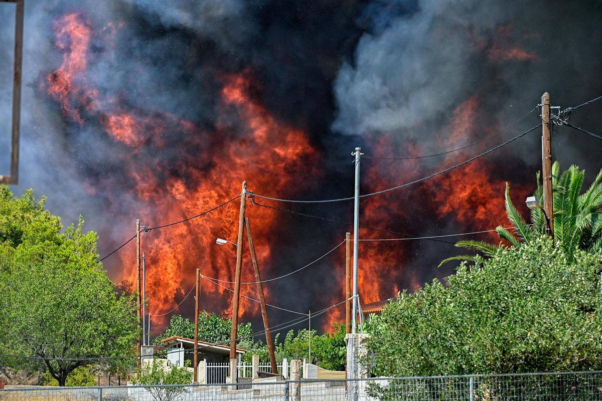 Incêndio na Grécia