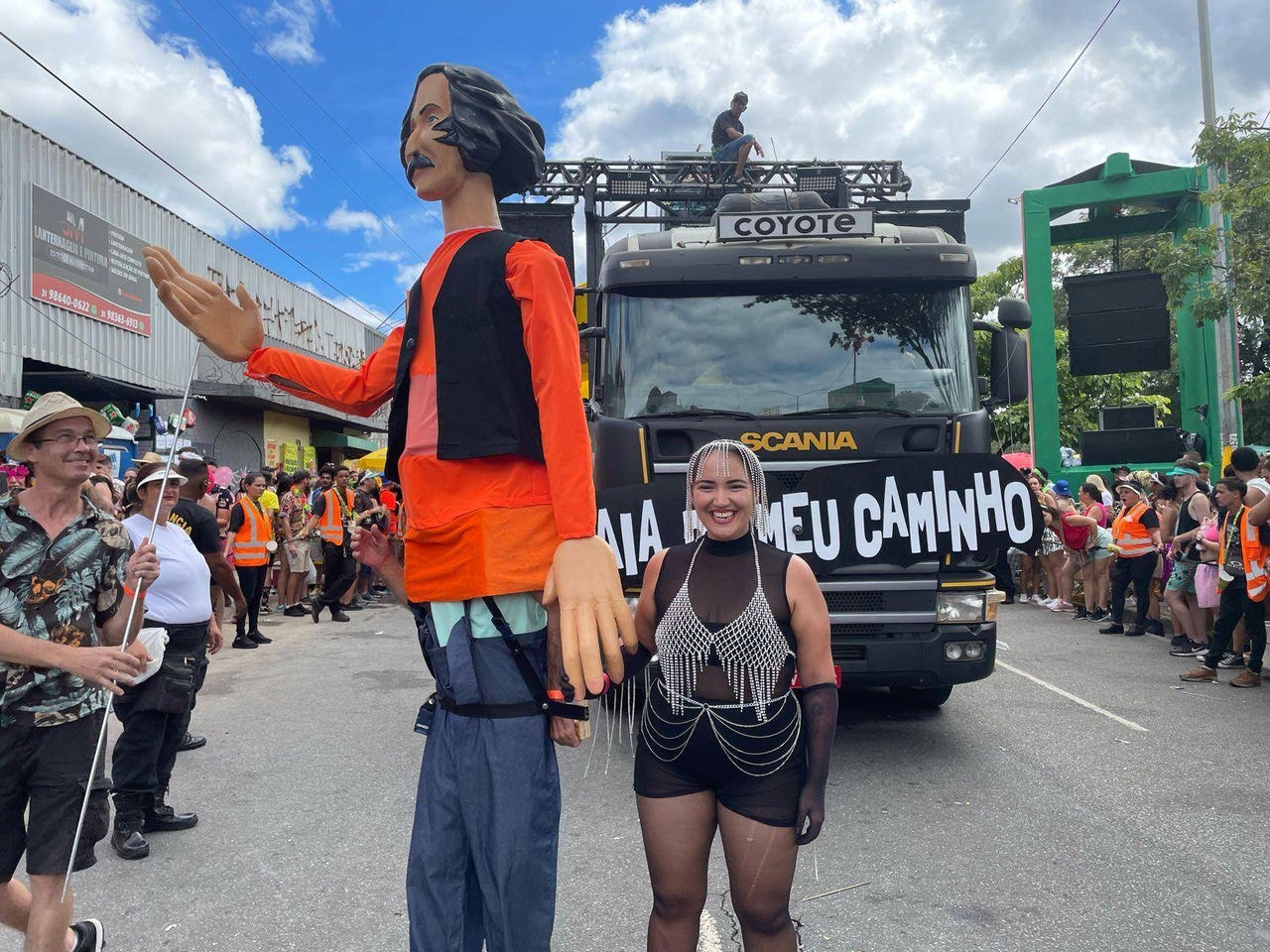 Filha do cantor cearense participa do bloco