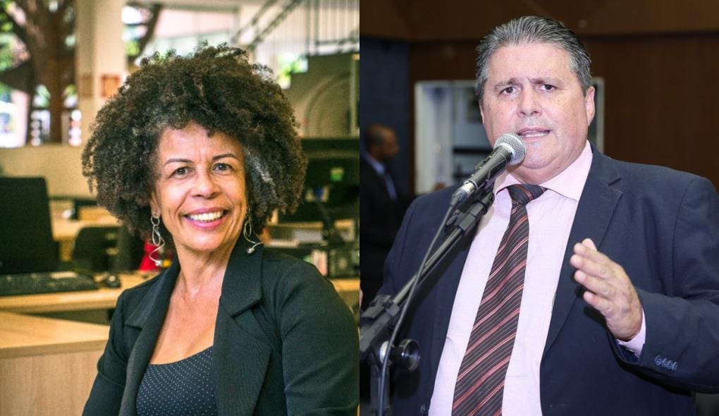 Professora Nara (Rede Sustentabilidade) e Preto (União Brasil)