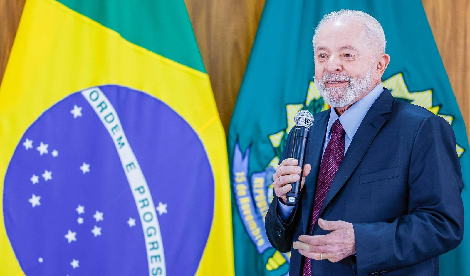 Presidente da República, Luiz Inácio Lula da Silva, durante café com jornalistas, no Palácio do Planalto