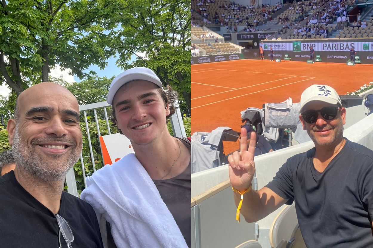 Andre Froes e Leo Leite aproveitaram cada momento em Roland Garros