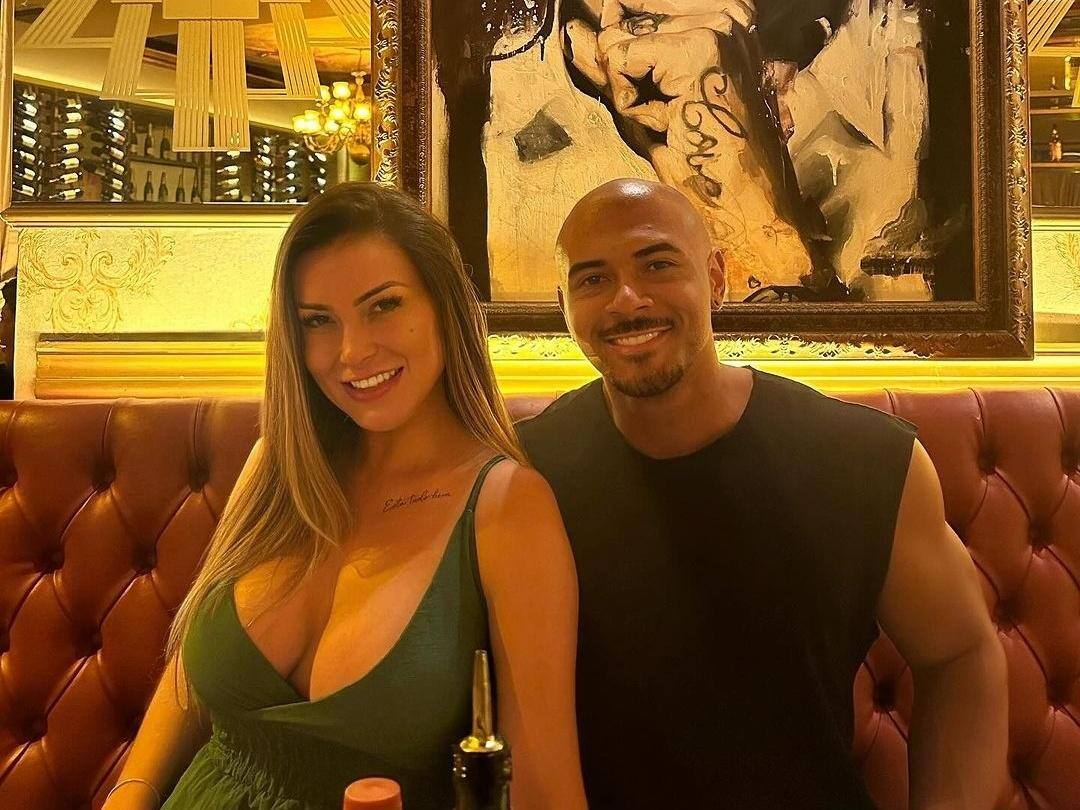 Andressa e seu namorado, Lucas