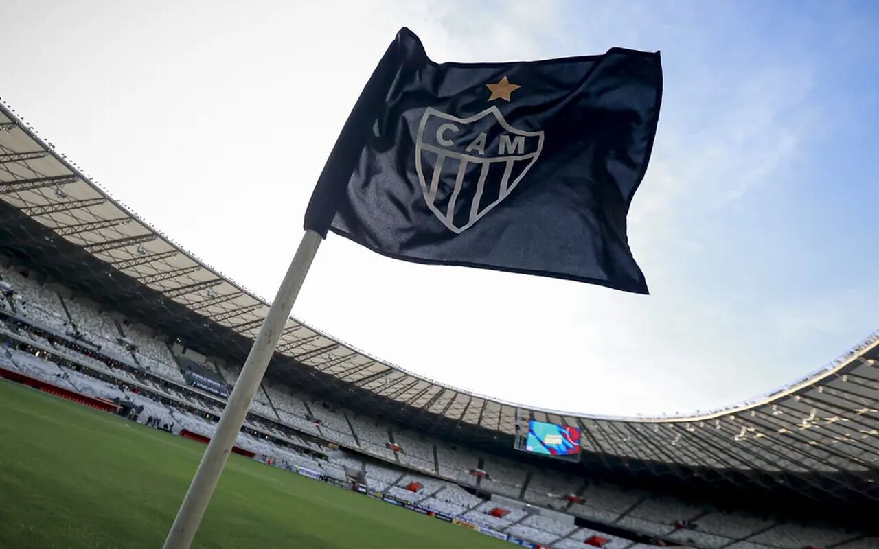 Bandeira do Atlético-MG (Foto: Staff Images/Conmebol)