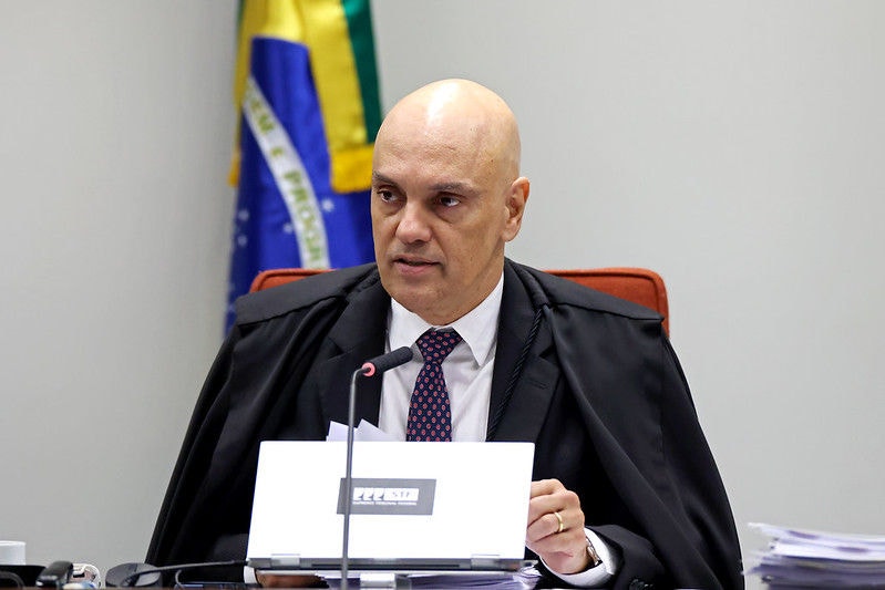 O ministro Alexandre de Moraes preside sessão da Primeira Turma do STF