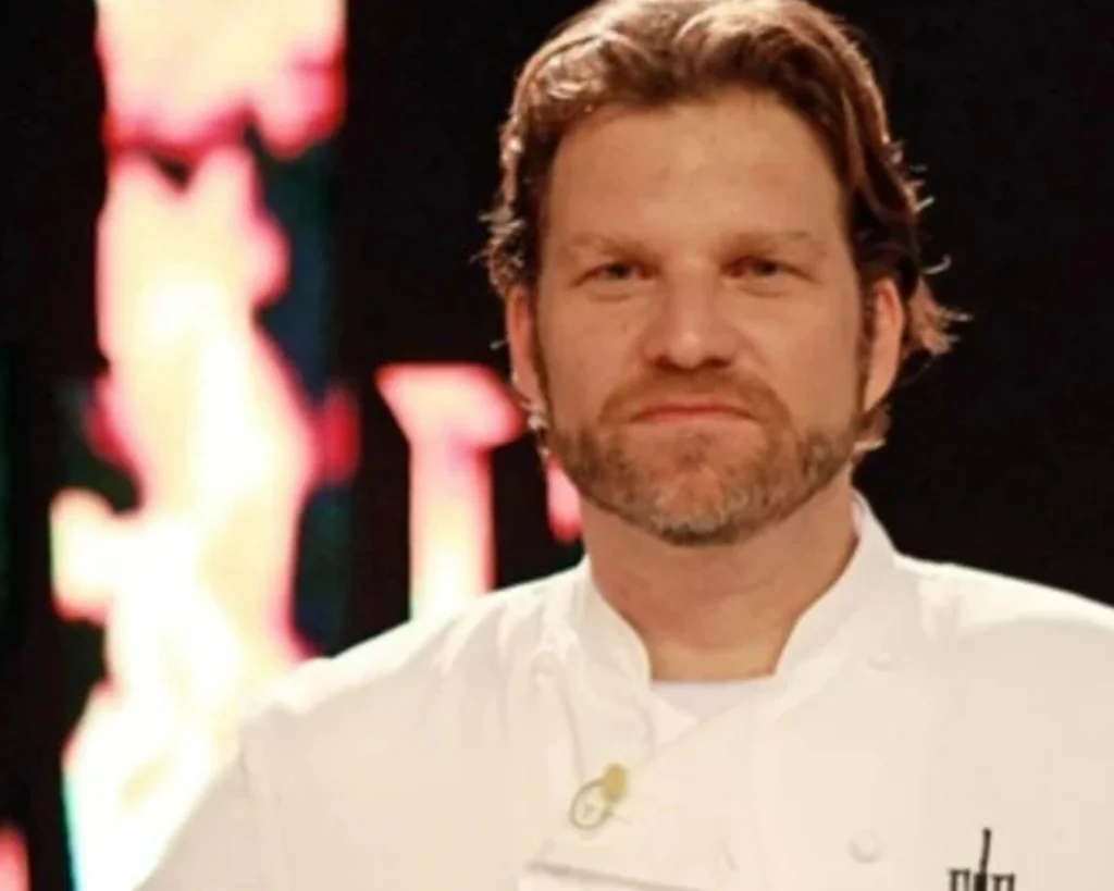 O chef Carlos Bertolazzi no Cozinha sob Pressão