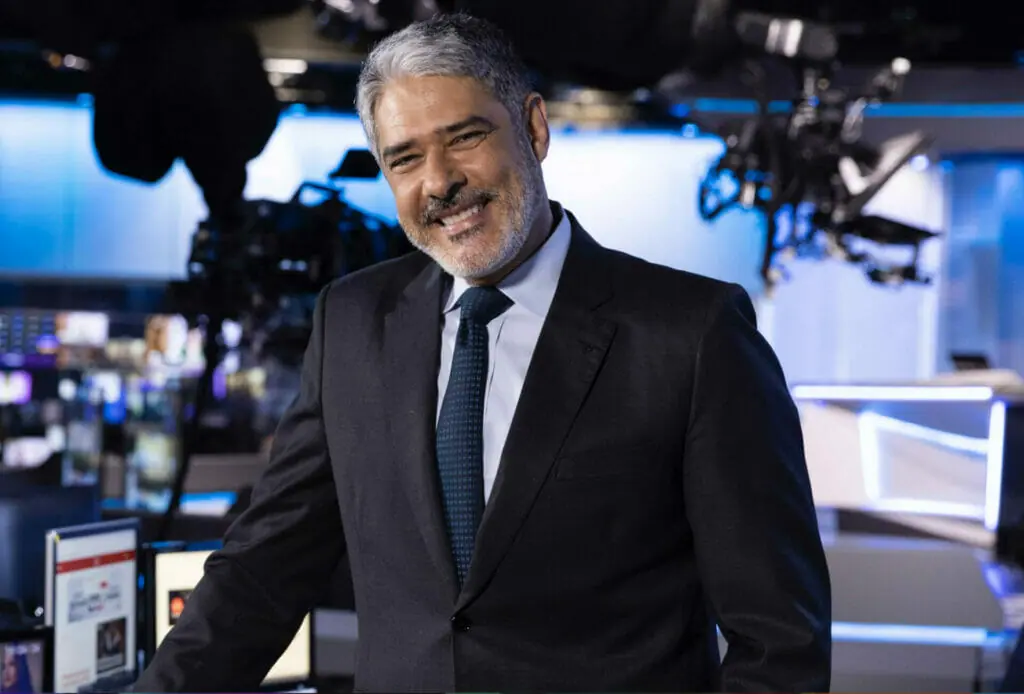 William Bonner nos bastidores do Jornal Nacional