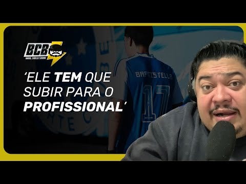 Baptistella merece uma chance entre os titulares do Cruzeiro? 