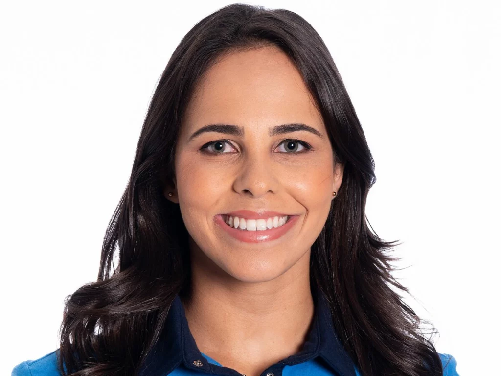 A narradora esportiva Isabelly Morais