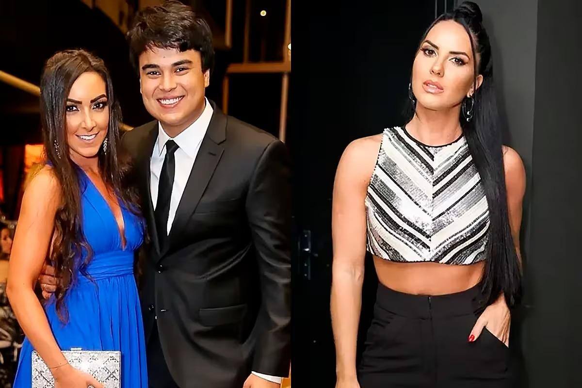 Igor Camargo, sua esposa Amabylle e Gracielle Lacerda