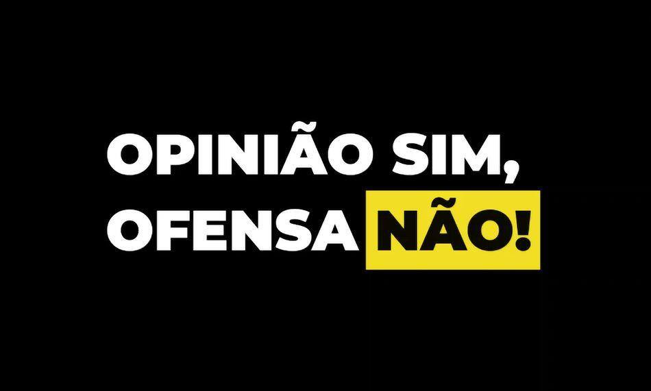 Opinião sim, ofensa não
