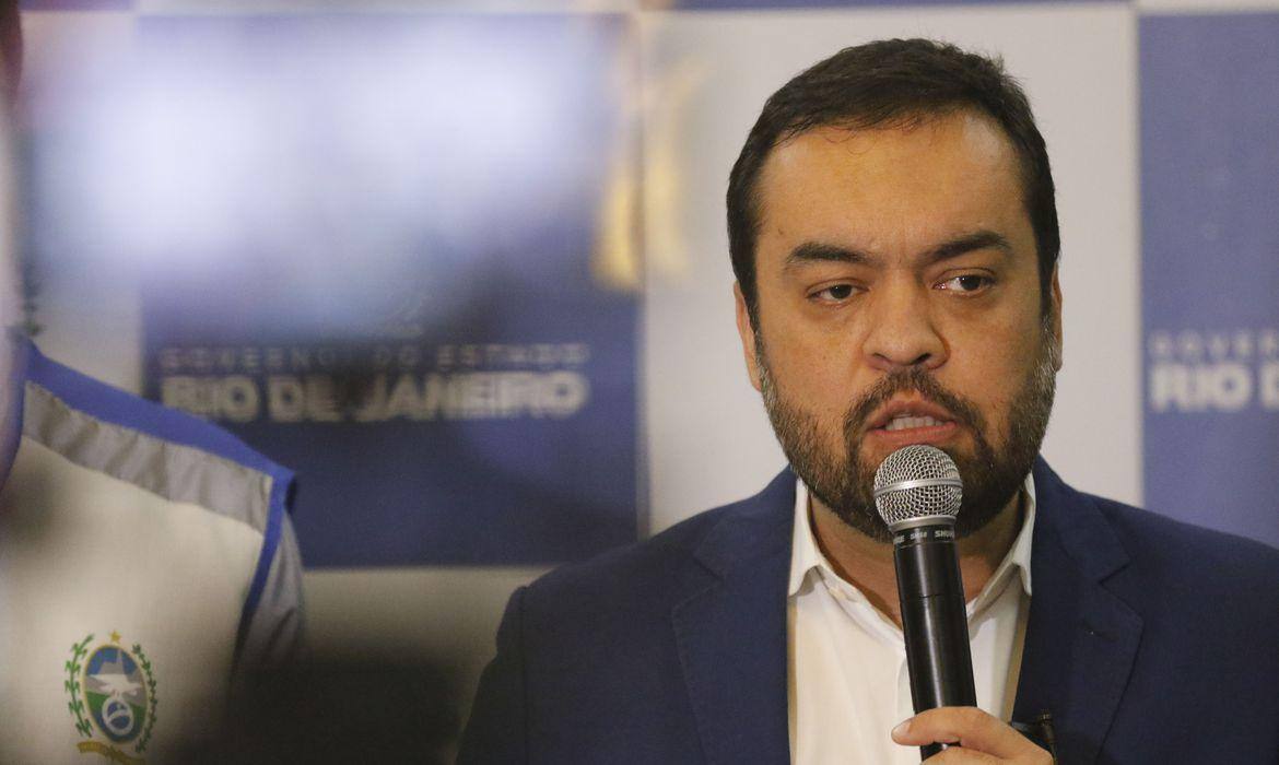 Na imagem, o governador do Rio de Janeiro, Cláudio Castro (PL); ele participa da cerimônia de lançamento do Novo PAC nesta sexta-feira (11)