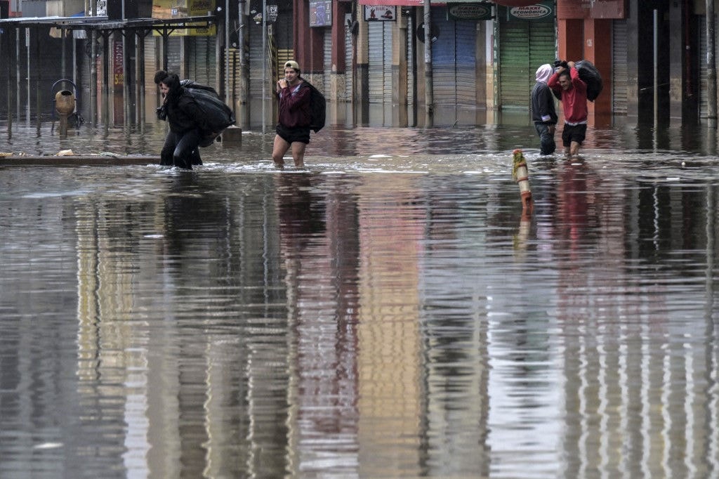 Capital gaúcha ainda enfrenta consequências da enchente histórica - Nelson ALMEIDA / AFP
