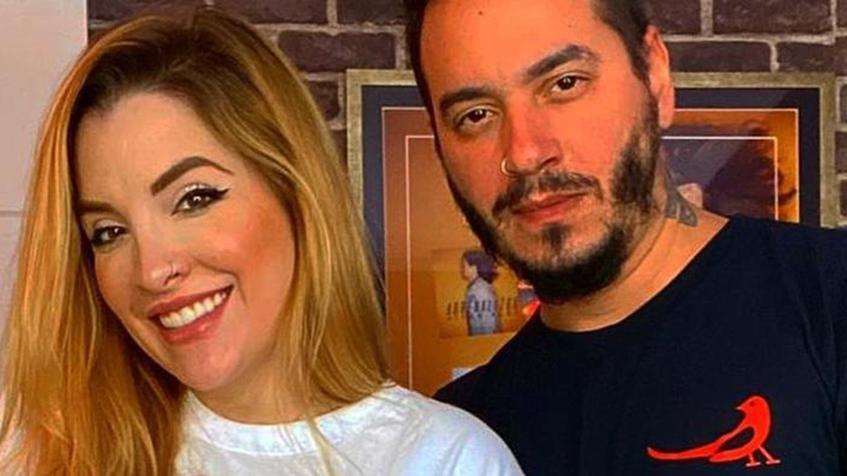 A ex-BBB Clara Aguilar e seu marido Giu Daga