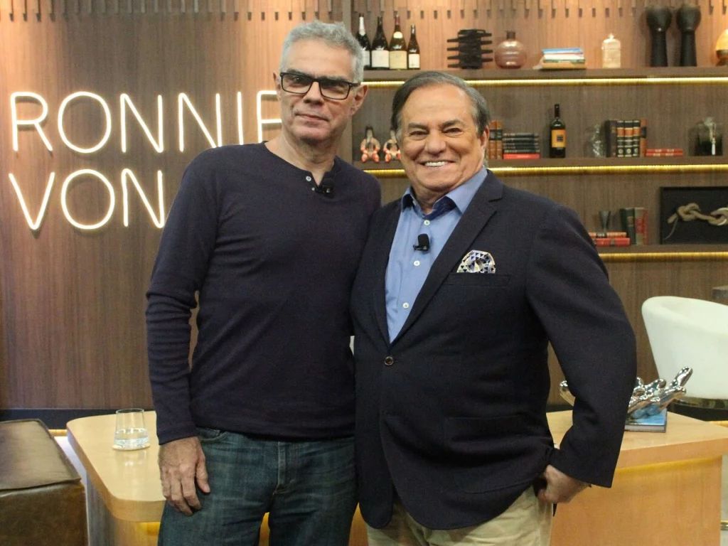 Nizo Neto e Ronnie Von no Companhia Certa, da RedeTV!