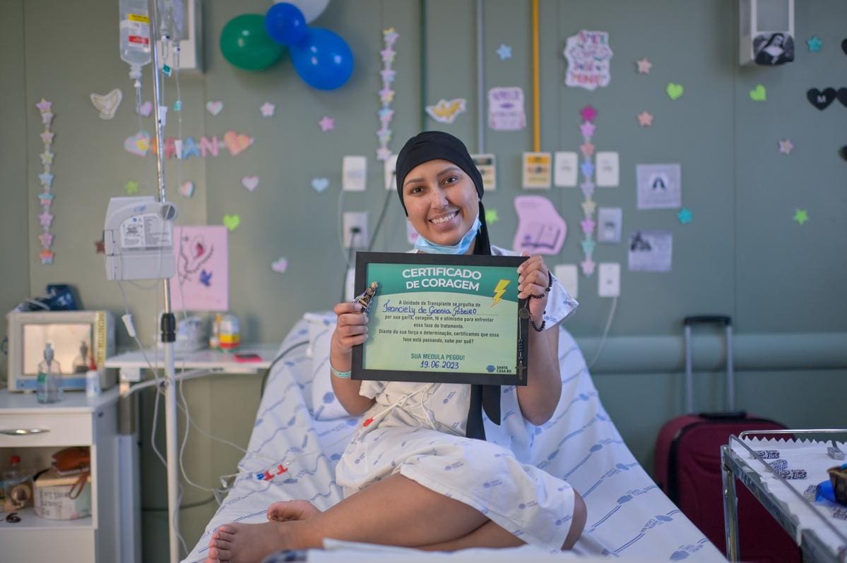 Franciely Ribeiro pensava em casar quando descobriu a leucemia