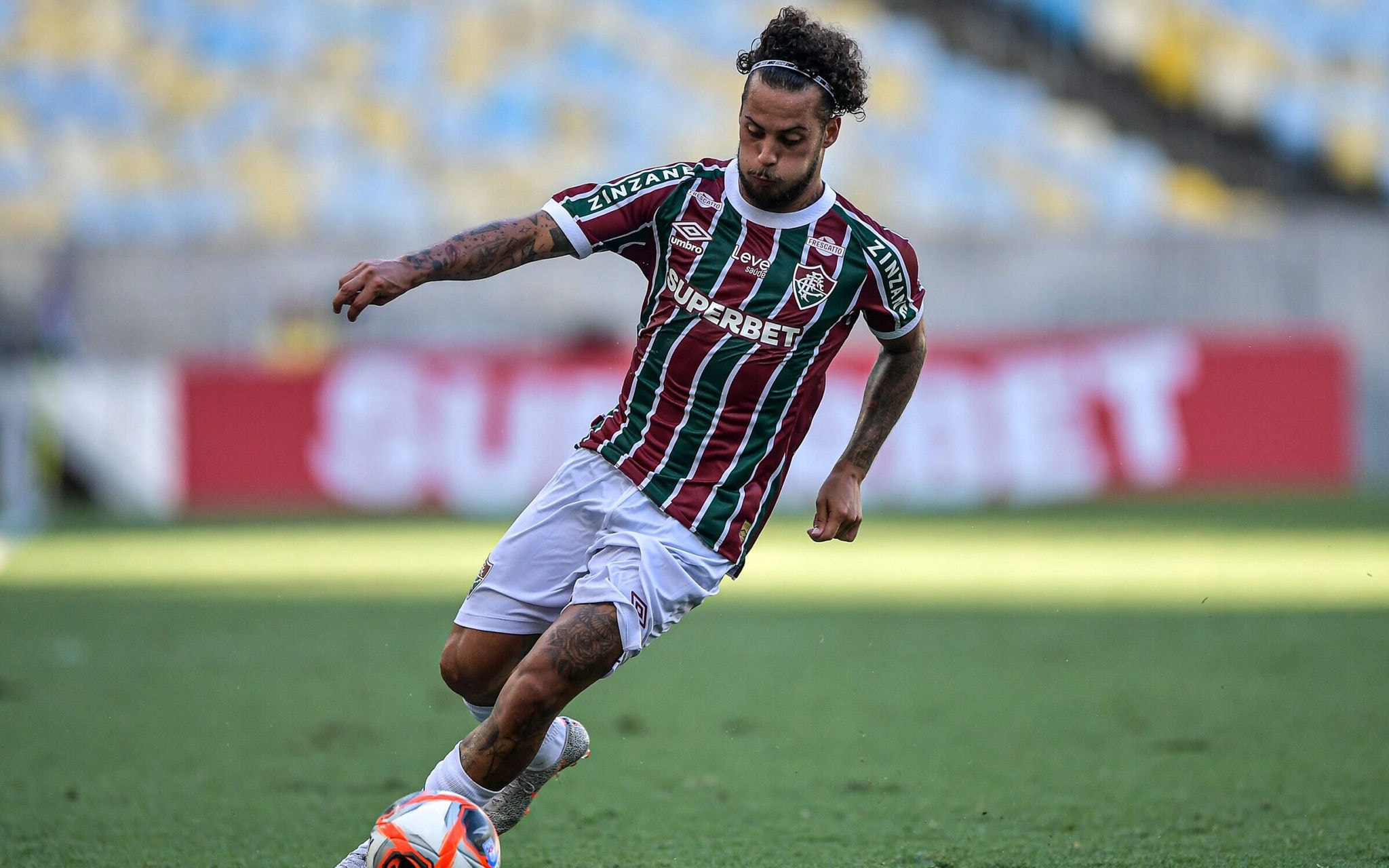 Guga durante partida contra o Nova Iguaçu no Maracanã pelo campeonato Carioca (Foto: Thiago Ribeiro/AGIF)